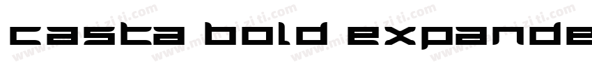 Casta Bold Expanded字体转换